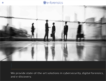 Tablet Screenshot of e-forensicsinc.com
